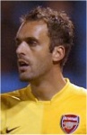 Arsenal goalkeeper Manuel Almunia