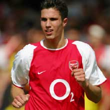 Arsenal striker Robin van Persie